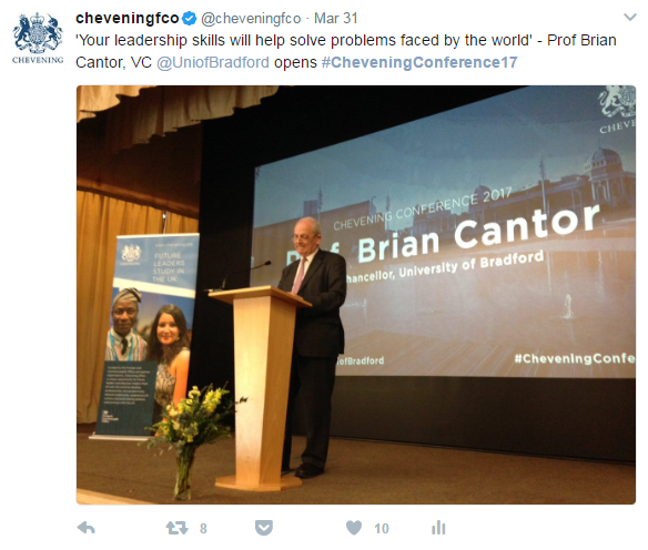 Professor Brian Cantor tweet